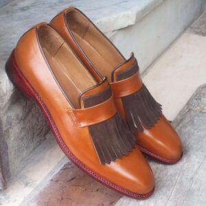 Handmade Men's Leather Loafers Shoes - leathersguru