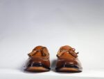 Handmade Brown Tussles Leather Loafers For Men's - leathersguru