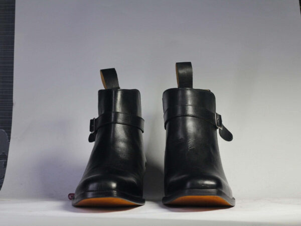 Handmade Ankle Black Jodhpurs Leather Boot - leathersguru