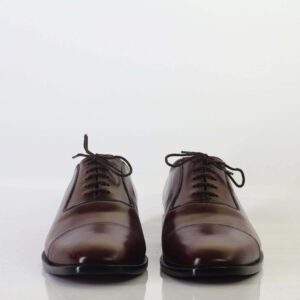 Men's Burgundy Cap Toe Lace Up Leather Shoe - leathersguru