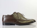 Bespoke Brown Leather Wing Tip Lace Up Shoe for Men - leathersguru