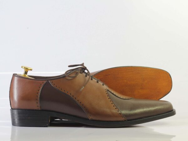 Bespoke Brown Leather Lace Up Shoe for Men - leathersguru