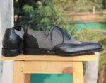Men's black Leather & Suede Shoes - leathersguru