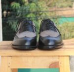 Men's black Leather & Suede Shoes - leathersguru