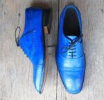 Handmade Blue oxford leather shoe - leathersguru