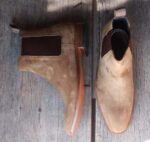 Handmade Olive Green Chelsea Suede Boot - leathersguru