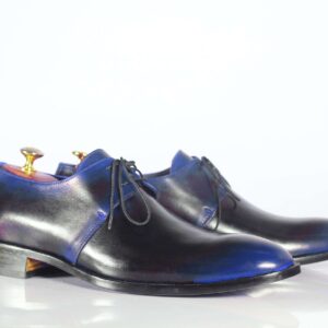 Handmade Two Tone Leather Lace Up Shoes - leathersguru