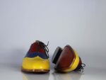 Bespoke Multi Color Leather Wing Tip Brogue Shoes For Men's - leathersguru