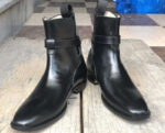Men's Ankle High Black Jodhpurs Leather Boot - leathersguru