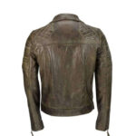 Men's Brown Sheep Leather Vintage Style Biker Fashion Casual Leather Jacket - leathersguru