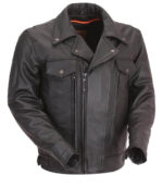 MOTORCYCLE CRUISING LEATHER RACING JACKET