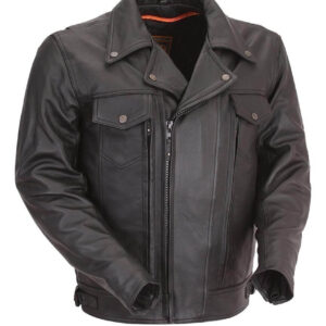 MOTORCYCLE CRUISING LEATHER RACING JACKET