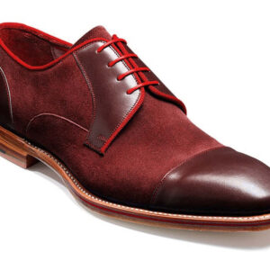 Maroon Red Color Oxford Plain Cap Toe Party Wear Superior Leather Lace Up Shoes