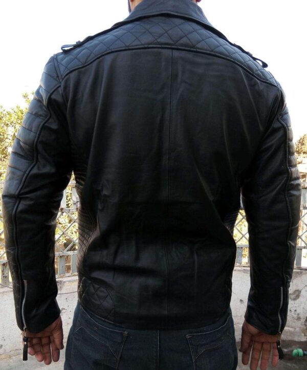 Men Leather Jacket Original Leather Classic Black Fashion Leather Jacket - leathersguru