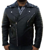 Men Leather Jacket Original Leather Classic Black Fashion Leather Jacket - leathersguru