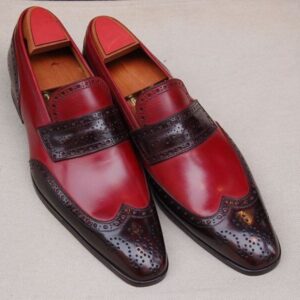 Men Two Tone Formal Shoes, Men Brown And Burgundy Shoes, Men Dress Shoes