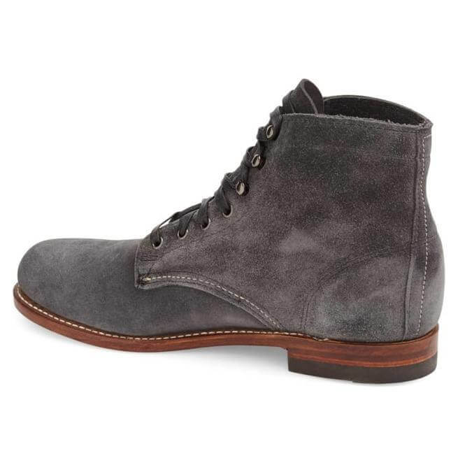 Men_Gray_Color_Suede_Boot_Gray_Side_Lace_Up_Boot_Ankle_Boot2 Handmade Ankle Gray Suede Chukka Lace Up Men's Boot - leathersguru