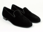 Men's Fashion Black Velvet Slip-on shoes Men Casual Loafer Velvet Party Shoes