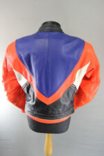 Men's Multi Color Spyke Motorbike Extreme Racing Genuine Cowhide Leather Handmade Jacket