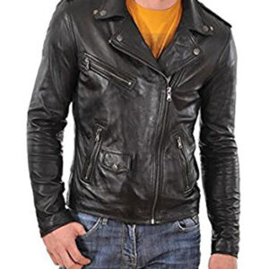 Men's Pure leather Jacket  Black