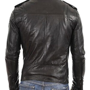 Men's Pure leather Jacket  Black