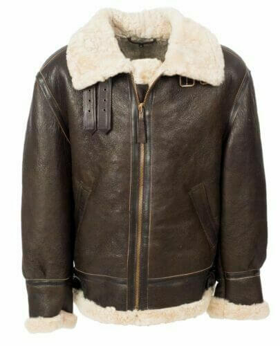 Men's_B3_RAF_Aviator_Real_Shearling_Brown_Sheepskin_Leather_Flight_Bomber_Jacket3
