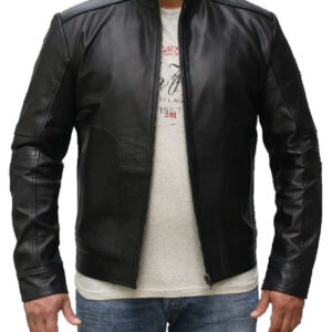 Men fashion leather jacket Black,Men's Stylish Jacket