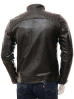 Men's Black Biker Leather Jacket, Handmade Genuine fashion biker jacket - leathersguru