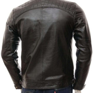 Men's Black Biker Leather Jacket, Handmade Genuine fashion biker jacket - leathersguru