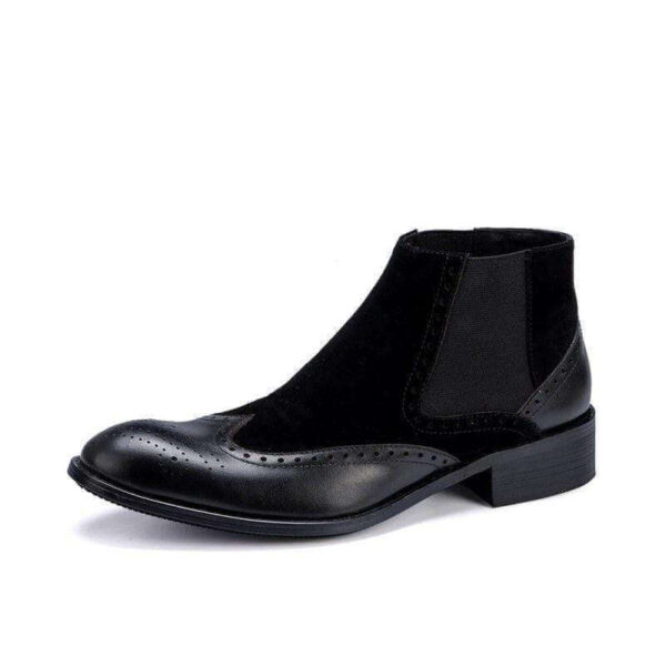 Handmade Black Color Men's Chelsea Boot - leathersguru