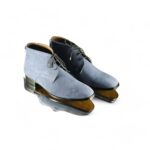 Men's Blue Chukka Suede Lace Up Boot For Men's Oxford Boot