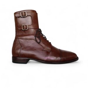 Men’s Brown Monk Lace Up Boot