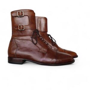 Men’s Brown Monk Lace Up Boot