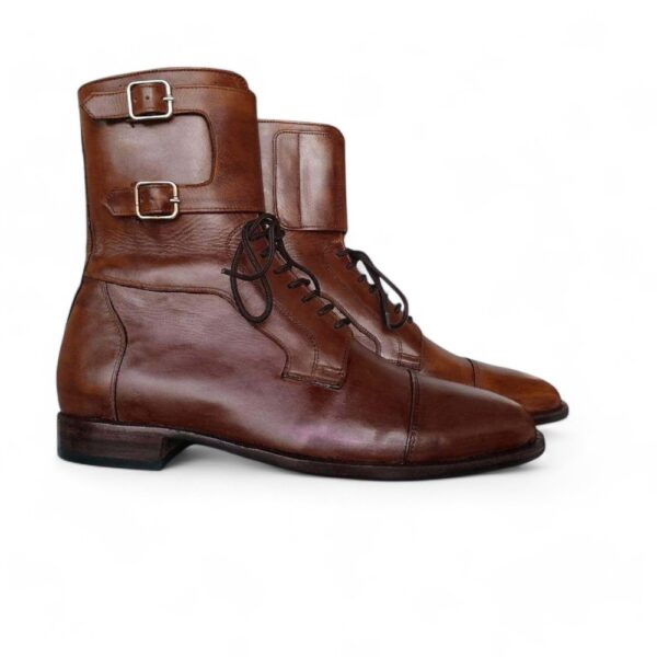 Men’s Brown Monk Lace Up Boot