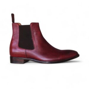 Men's Burgundy Chelsea Ankle Boot