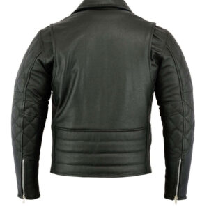 Men's Classic Leather Brando Jacket, Men's Motorcycle Vintage Black Jacket - leathersguru