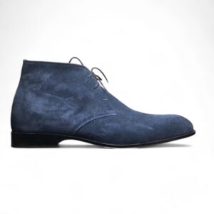 Men’s Half Ankle Navy Blue Lace Up Suede Boot