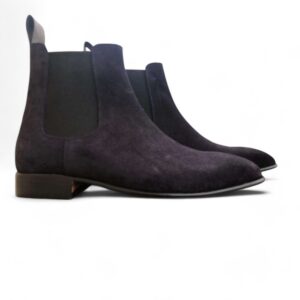 Men’s Navy Blue Chelsea Suede Boot