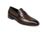 Handmade Penny Loafers Brown Shoes - leathersguru