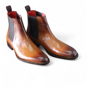 Men’s Tan Chelsea Leather Boot