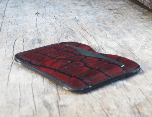 Minimalist Wallet, Alligator Texture wallet Minimalist Wallet Women, Minimalist Wallet Mens, Slim Wallet, Leather TACTICAL CARD HOLDER, - leathersguru