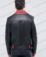 Genuine Lambskin Leather Beckham Black Biker jackets - leathersguru