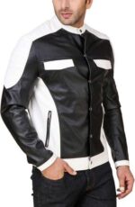 Men's Genuine Lambskin Leather Jacket Biker Motorcycle jacket - leathersguru