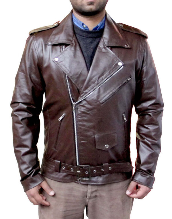 New Handmade Men Classic Brando Style Leather Jacket, Leather jacket For Men