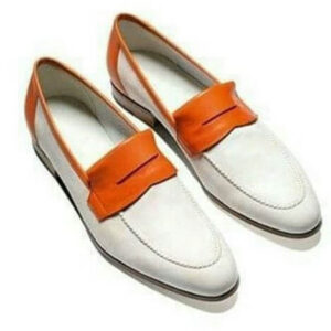 New Handmade men leather white loafers for men, men loafers, leather loafers