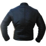 New Customized Men's Handmade Black Leather Red Super Man Style Biker Leather Jacket - leathersguru