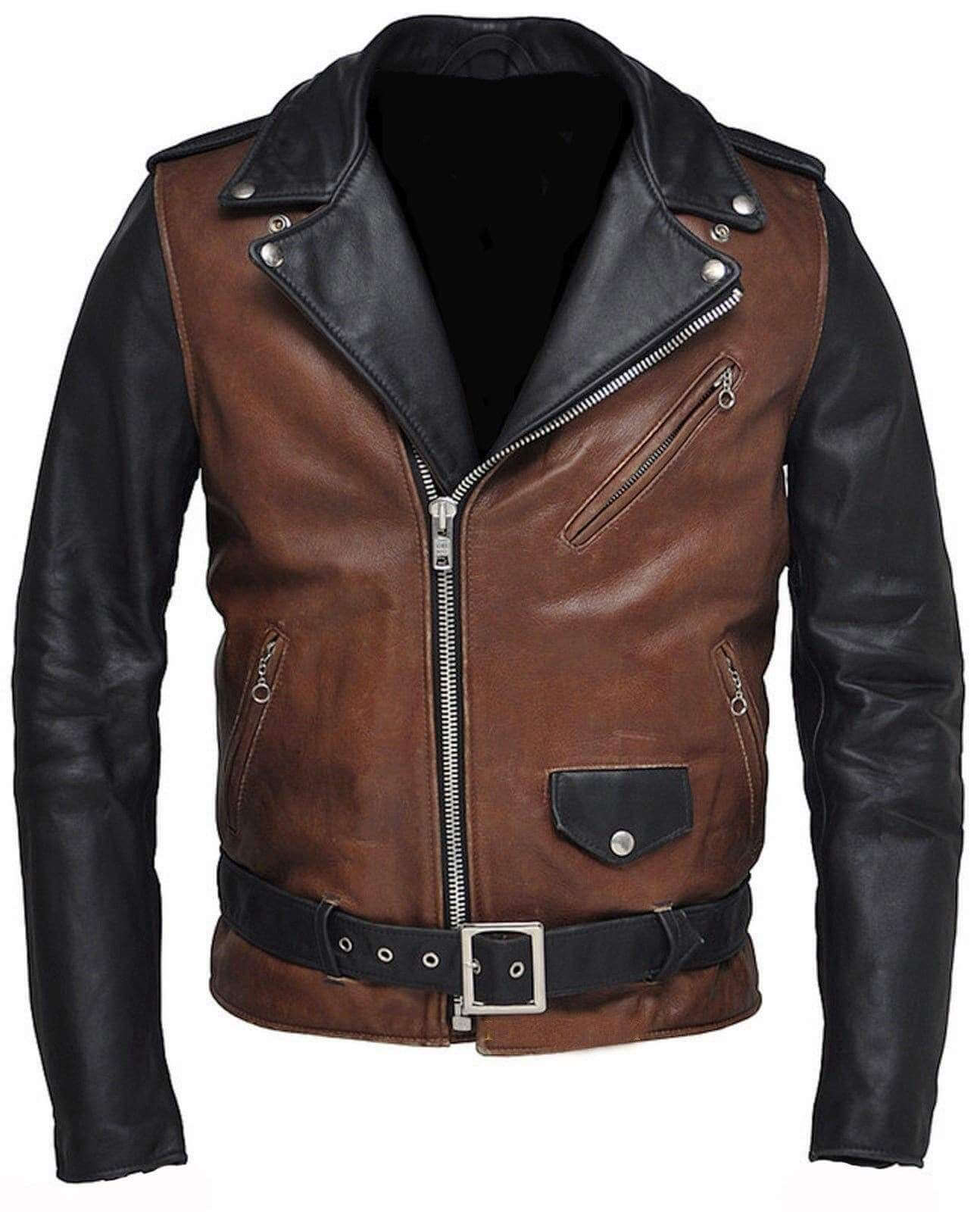 New_Designer_Classic_Original_Two_Tone_Motorcycle_Fashion_Leather_Jacket_for_Men-1 New Designer Classic Original Two Tone Motorcycle Fashion Leather Jacket for Men - leathersguru