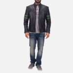 Night Trooper Leather Jacket For Men's