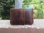 Personalized Leather Money Distressed Custom Name, Initials, Quote, Date, Monogram Minimalist Wallet, Men's Card Holder For Men Women - leathersguru