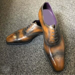 Bespoke Two Tone Leather Lace Up Shoes - leathersguru